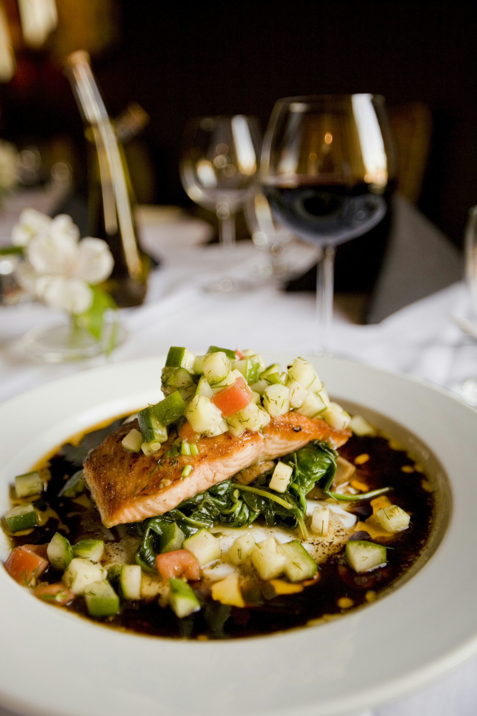 Présentation soignée des plats